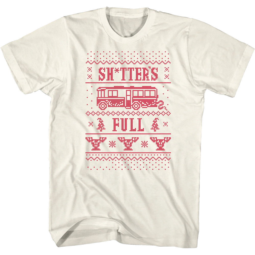 Shitters Full Faux Ugly Sweater Christmas Vacation Tshirt